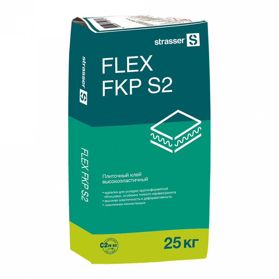 FLEX FKP S2 Плиточный клей высокоэластичный, cерый, C2 TE S2