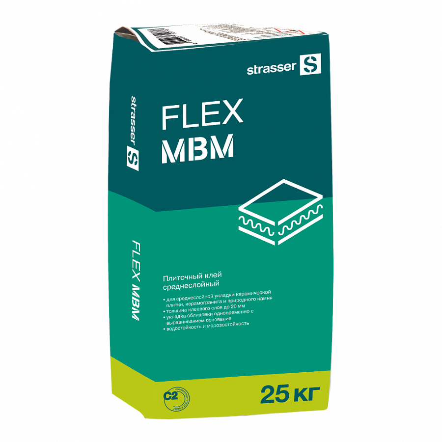 FLEX MBM Плиточный клей среднеслойный, C2 Е